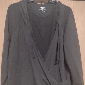 Maurices cross front sweatshirt with hood